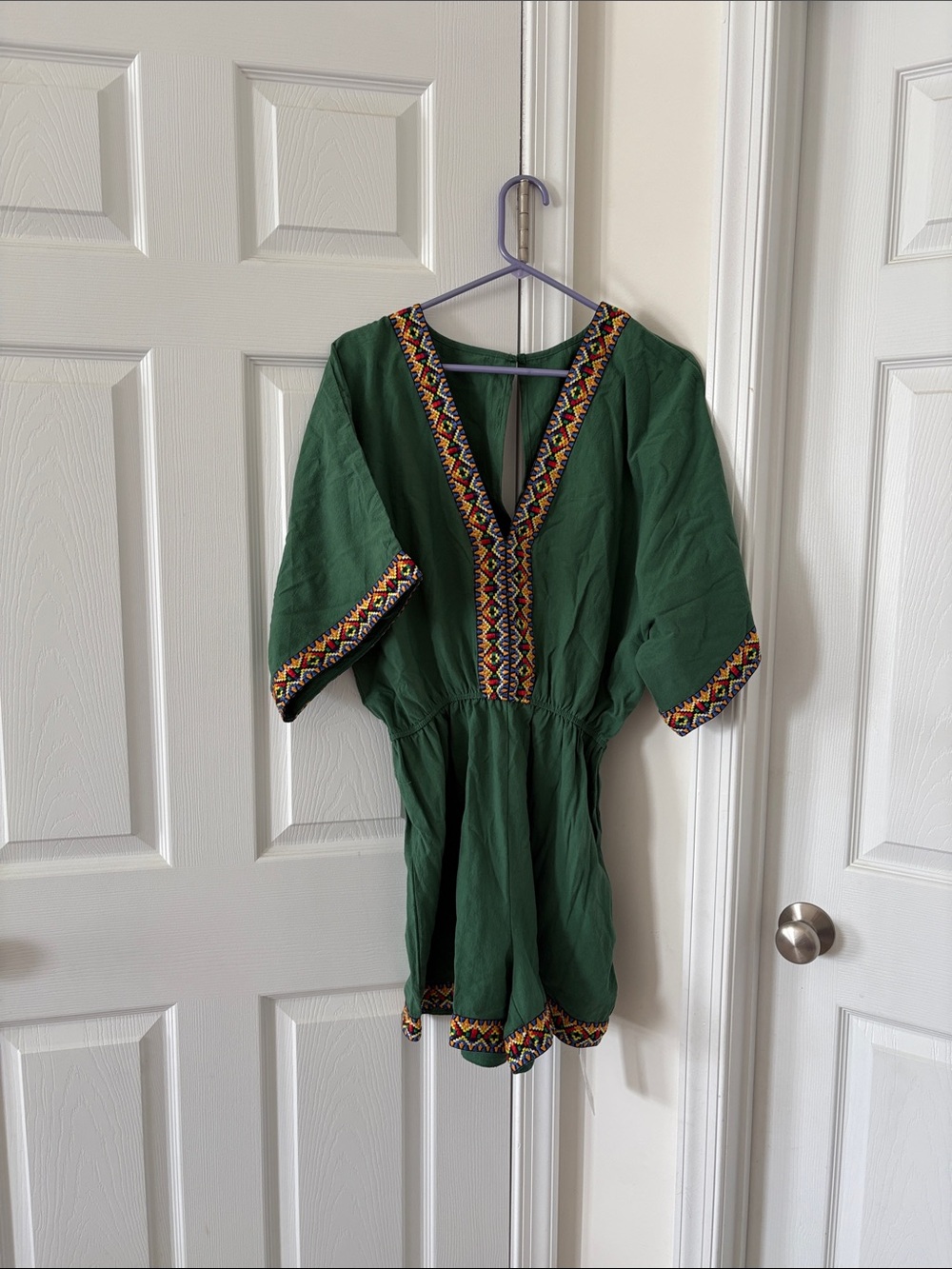 Cupshe Colorful Threads Green Romper
